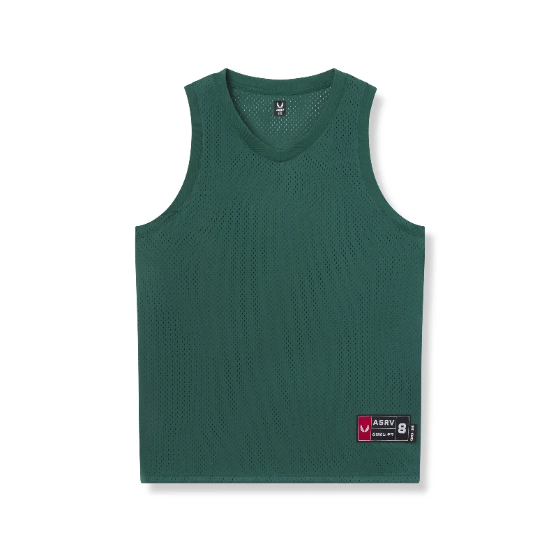 Men's Shirts with Patchwork Patterns0990. Ion-Mesh Basketball Jersey - Forest Green