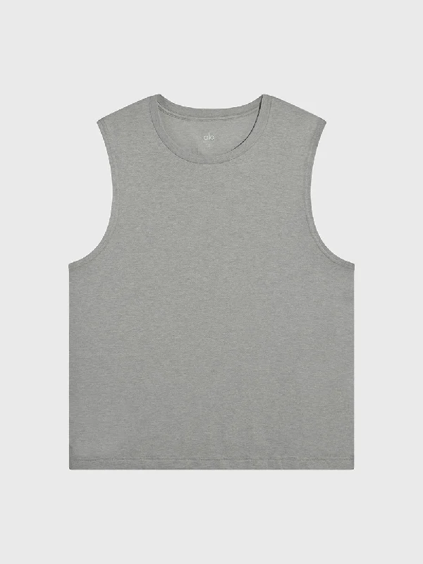 Men's Shirts with Belt LoopsALO HEATHER GREY TRIUMPH MUSCLE TANK