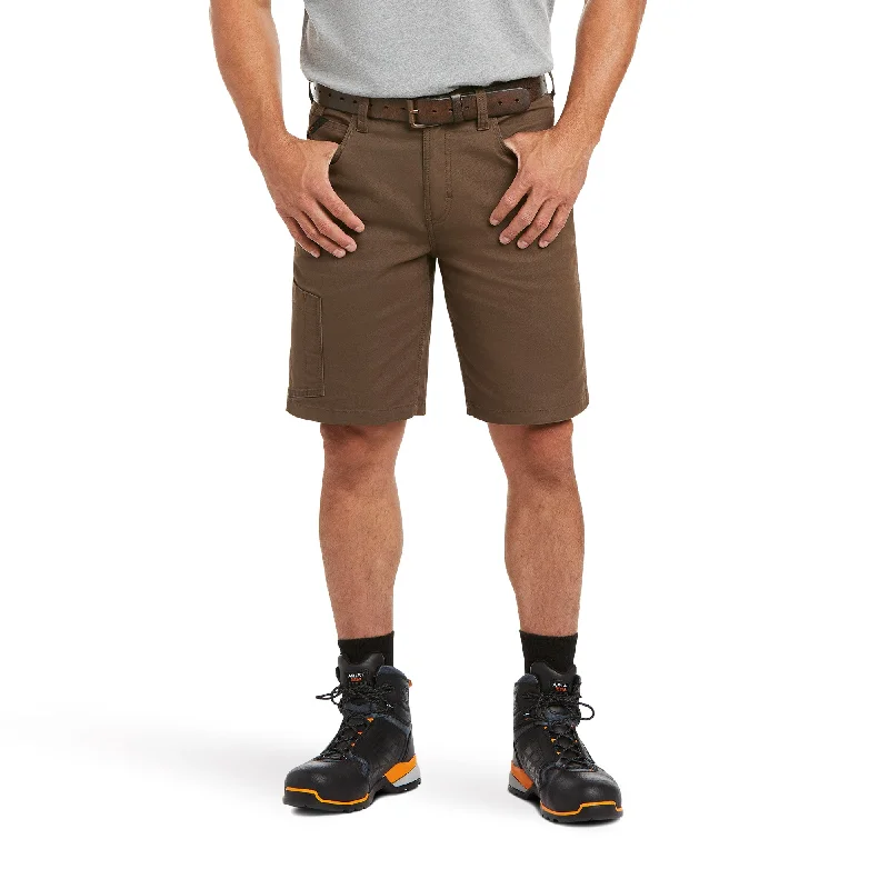 Men's Pants with Stretchable Fabric for FlexibilityAriat Men's Rebar DuraStretch Made Tough 10" Shorts_Wren