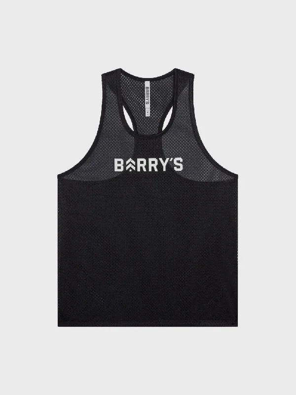 Men's Shirts with Short PlacketsBARRY'S BLACK RELAY MESH CORE TANK