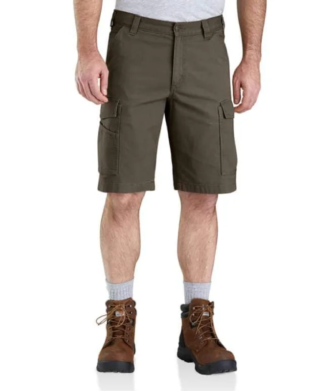 Men's Pants with Back PocketsCarhartt Men's Rugged Flex® Relaxed Fit Canvas Cargo Work Short_Tarmac