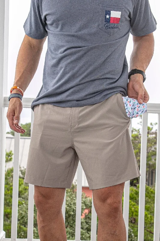 Men's Denim Shorts for SummerEveryday Short - Cobblestone Khaki - The Great Outdoors Pocket