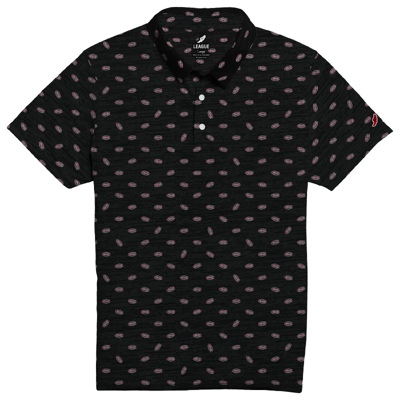 Layered Men's Henley ShirtsSaturday's Polo - Culver-C Pattern / Black