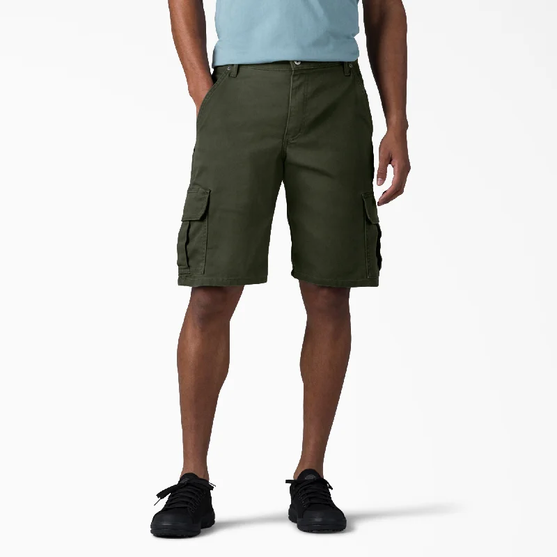 Men's Pants with Contrast WaistbandsDickies Men's  Relaxed Fit 11" Duck Cargo Short