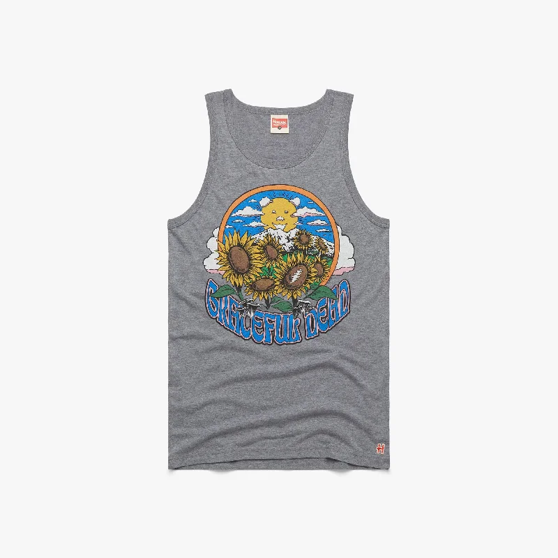 Men's Shirts with Snap ButtonsGrateful Dead Sunflowers Tank Top