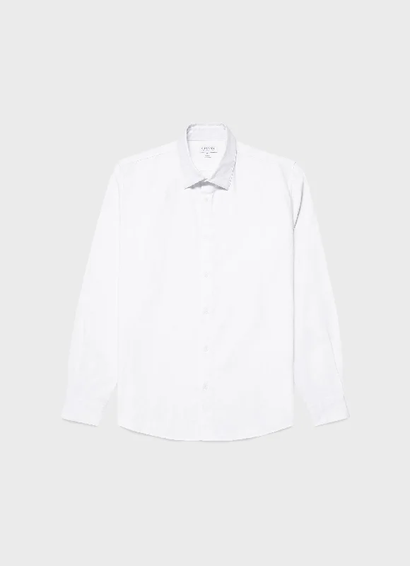 Men's Unique Dress Shirts for a Statement LookMen's Oxford Shirt in White