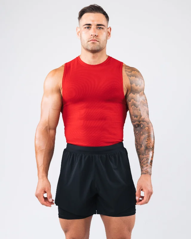 Men's Shirts with Tab CollarsPower Tank - Carmine