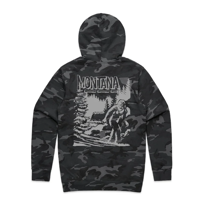 Men's Shirts with Wrinkle-Resistant FabricMontana Bigfoot Camo Heavyweight Hoodie