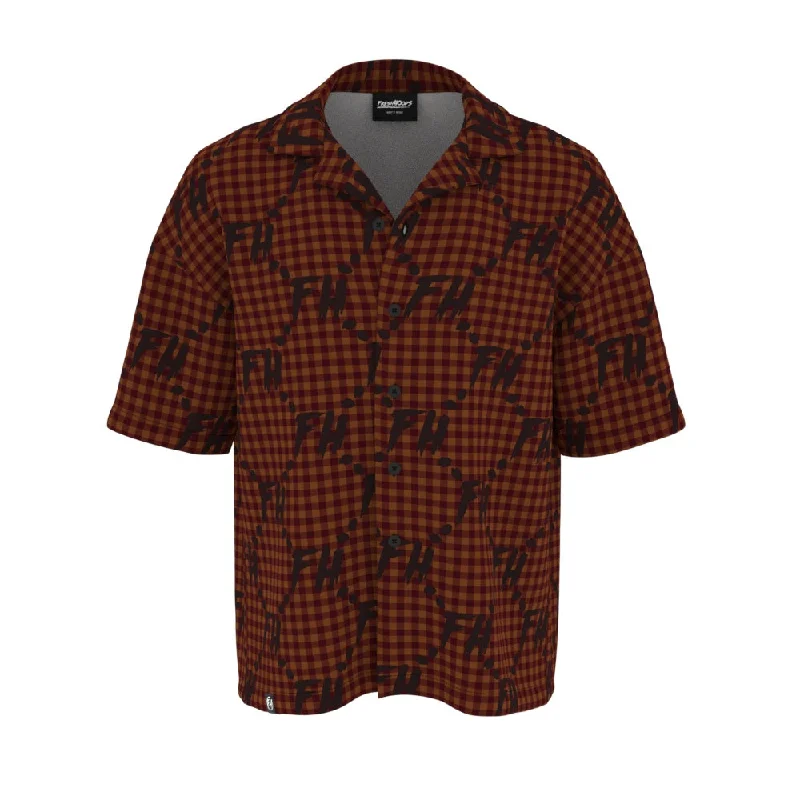 Men's Short-Sleeve Shirts for Warm WeatherPicnic In The Town Oversized Button Shirt