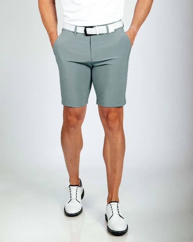 Men's Pants with Button-CuffsPrimo Smoke Green Shorts