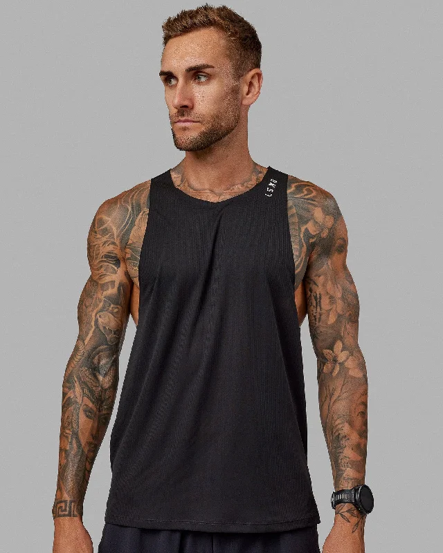 Men's Shirts with Hook-and-Loop ClosuresRace Day Tank - Black