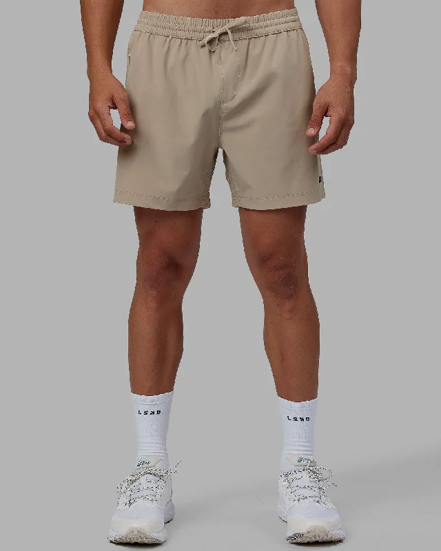 Men's Pants with Antimicrobial TreatmentRep 5" Performance Shorts - Taupe