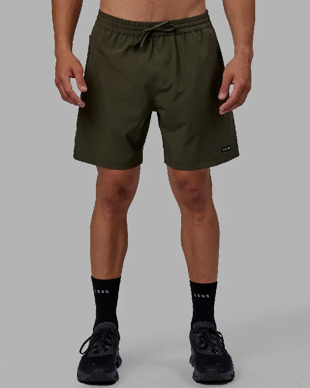 Men's Pants with Contrast WaistbandsRep 7" Performance Shorts - Forest Night