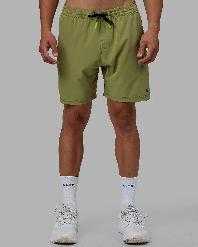 Men's Tapered Pants for a Slimming EffectRep 7" Performance Shorts - Moss Stone-Lime