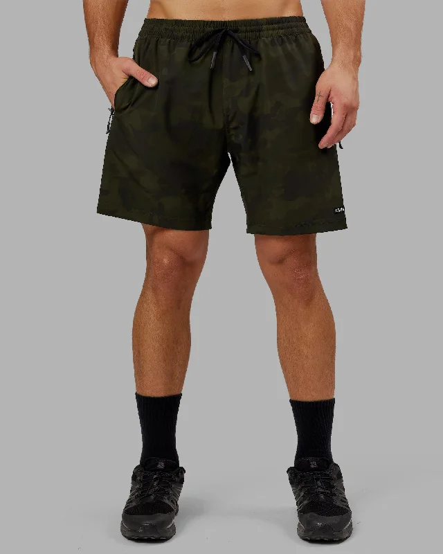 Men's Pants with Deep PocketsRep 7" Performance Shorts - Dark Olive Camo