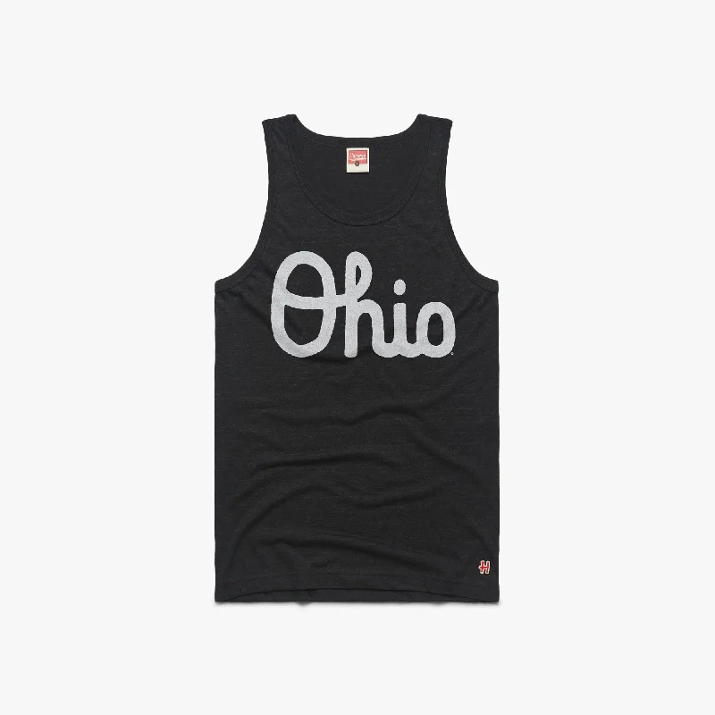 Men's Shirts with Full PlacketsScript Ohio Tank Top