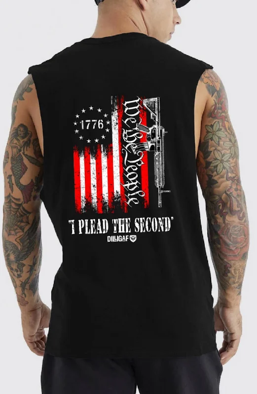 Men's Shirts with Short PlacketsWe The People Plead the 2nd  Muscle Shirt