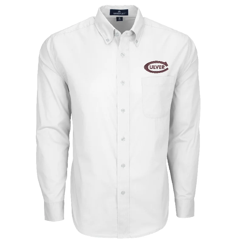 Men's Tab-Collar Shirts for a Crisp LookClassic Culver-C Wicked Woven Button Down - White