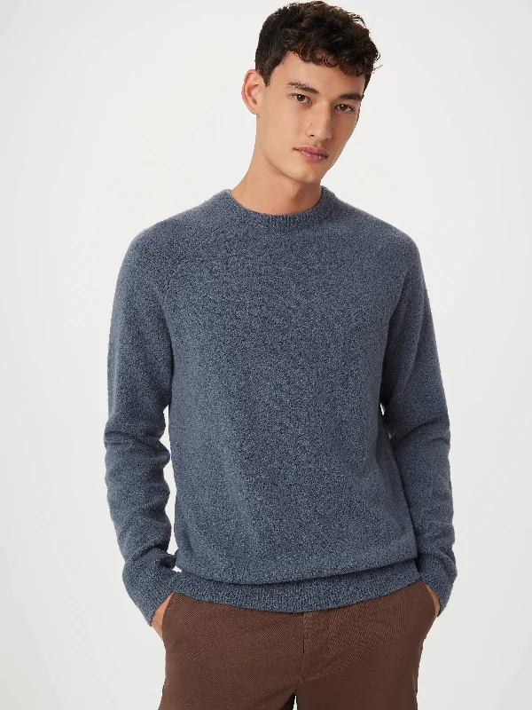 Men's Sweaters for Cold WeatherThe Seawool® Boucle Sweater in Vintage Indigo