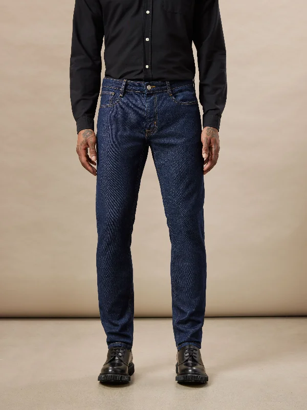 Jeans for Men with a Curvy BodyThe Hugo Skinny Jean in Navy