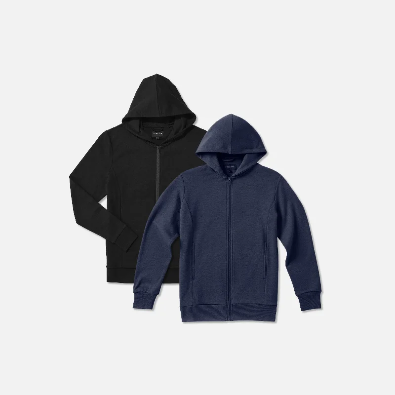 Fashionable Men's Streetwear HoodiesMen's 2 Pack // Compact Travel Hoodie