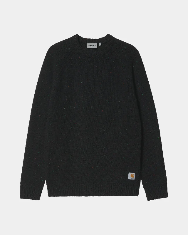 Men's Sweaters with A-Line ShapesAnglistic Sweater | Black Speckled