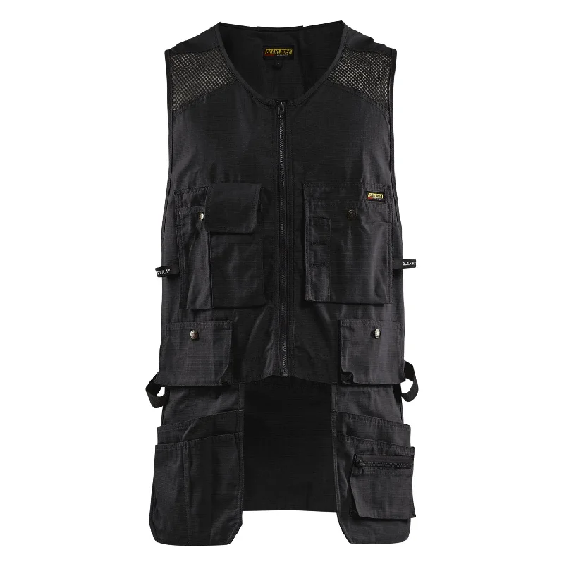 Men's Coats with Hidden PocketsBlaklader Men's Ripstop Kangaroo Mesh Vest