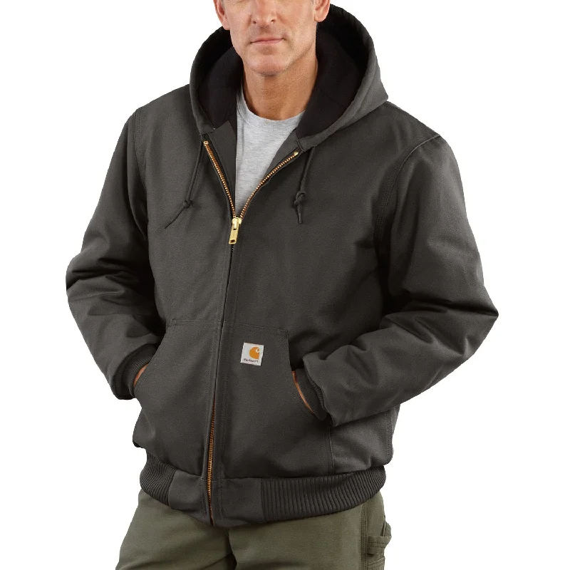 Men's Coats with ButtonsCarhartt Men's Duck Quilted Flannel Lined Active Jacket