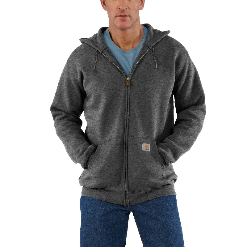 Men's Hoodies with Security PocketsCarhartt Men's Midweight Zip Hooded Sweatshirt_Carbon Heather