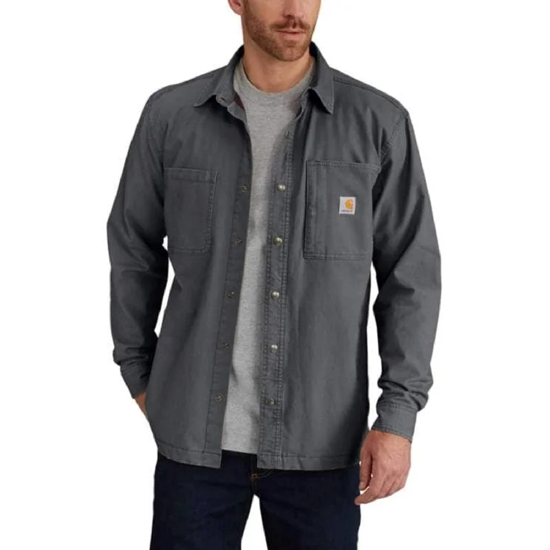 Men's Coats with Contrast StitchingCarhartt Men's Rugged Flex Rigby Shirt Jac