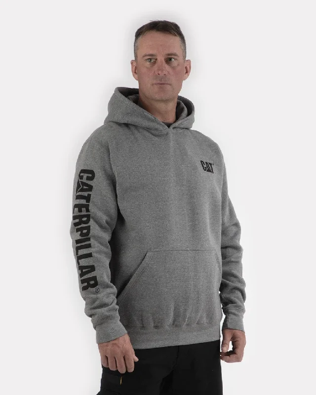 Men's Hoodies for SpringCAT Men's Banner Logo Hooded Sweatshirt