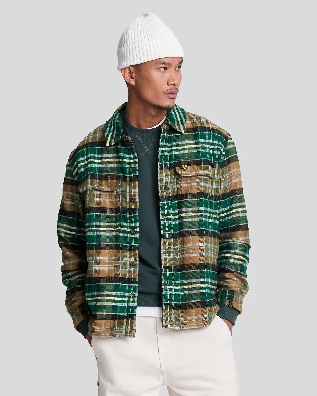 Men's Coats with LiningCheck Flannel Overshirt