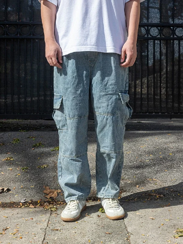 Men's Jeans with EmbroideryHudson Denim - Light Blue