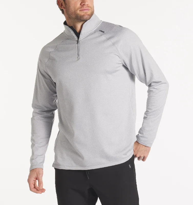 Men's Hoodies with Pass-Through PocketsInterlock Quarter Zip