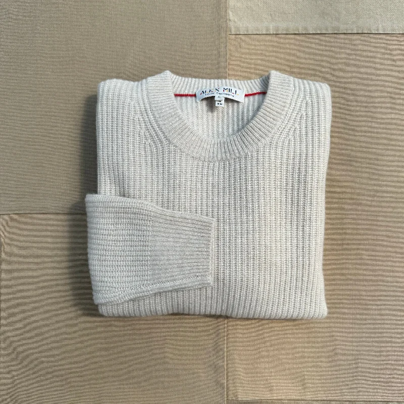 Men's Sweaters with Straight-Cut ShapesJordan Sweater in Washed Cashmere, Heather Ecru