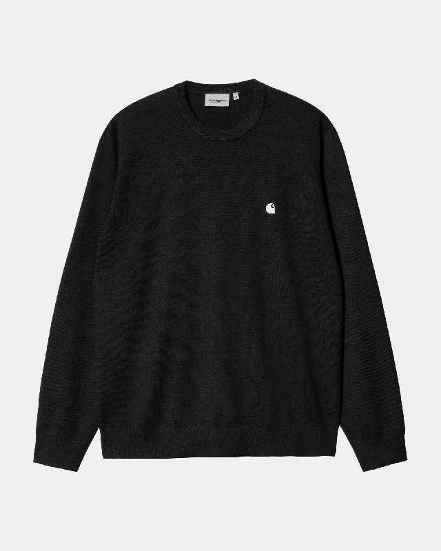 Men's Sweaters with Adjustable HemlinesMadison Sweater | Black / Wax