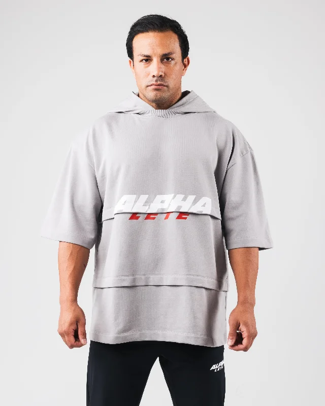 Men's Shirts with Short PlacketsAlpha Layered Hoodie - Chrome