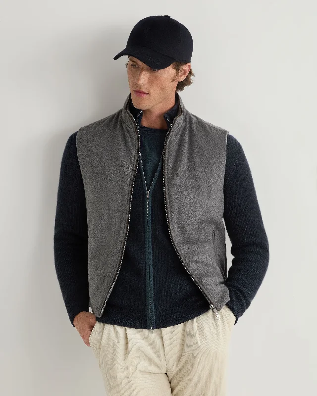 Men's Coats for WorkMen's Belgravia Cashmere Gilet Grey