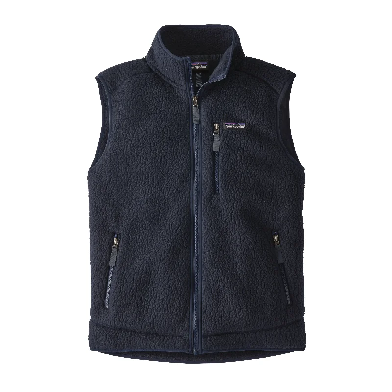 Men's Coats with Contrast StitchingM's Retro Pile Vest