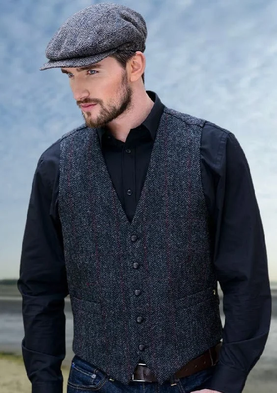 Men's Coats for TravelMucros Tweed Waistcoat | Charcoal