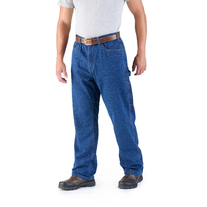 Men's Jeans with Stretch FabricHeartland Flannel-Lined Denim Dungaree