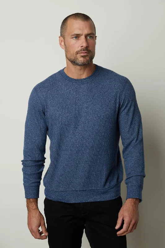 Cozy Men's Cable-Knit SweatersPONCHO THERMAL CREW