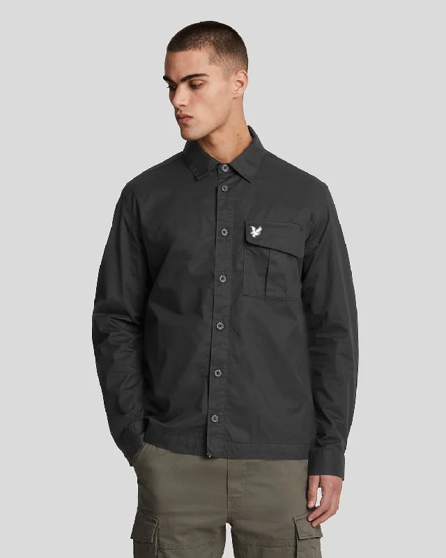 Unique Men's Flight JacketsPremium Pleated Pocket Overshirt