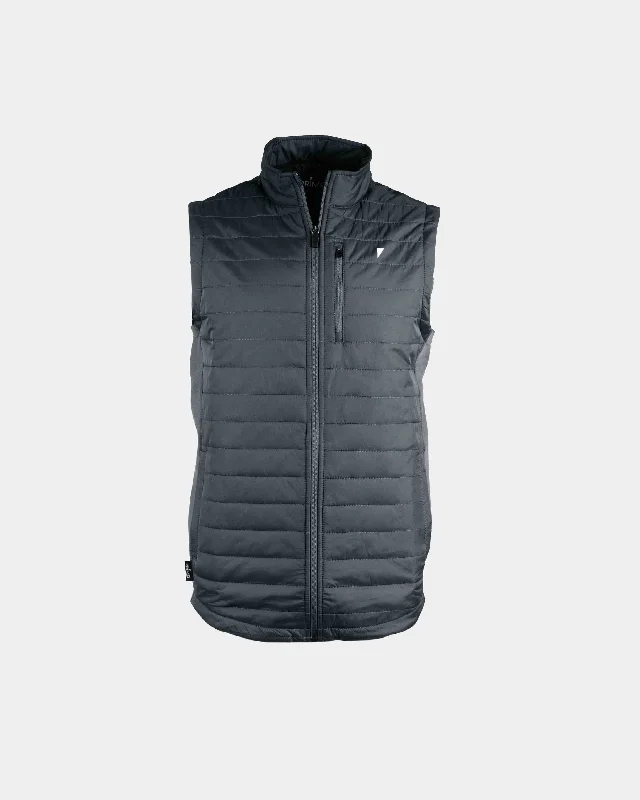 Elegant Men's Wool CoatsPrimo Vest - Dark Gray