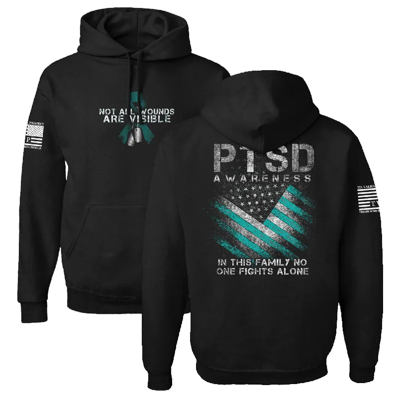 Men's Hoodies for Skinny MenPTSD Awareness - Hoodie