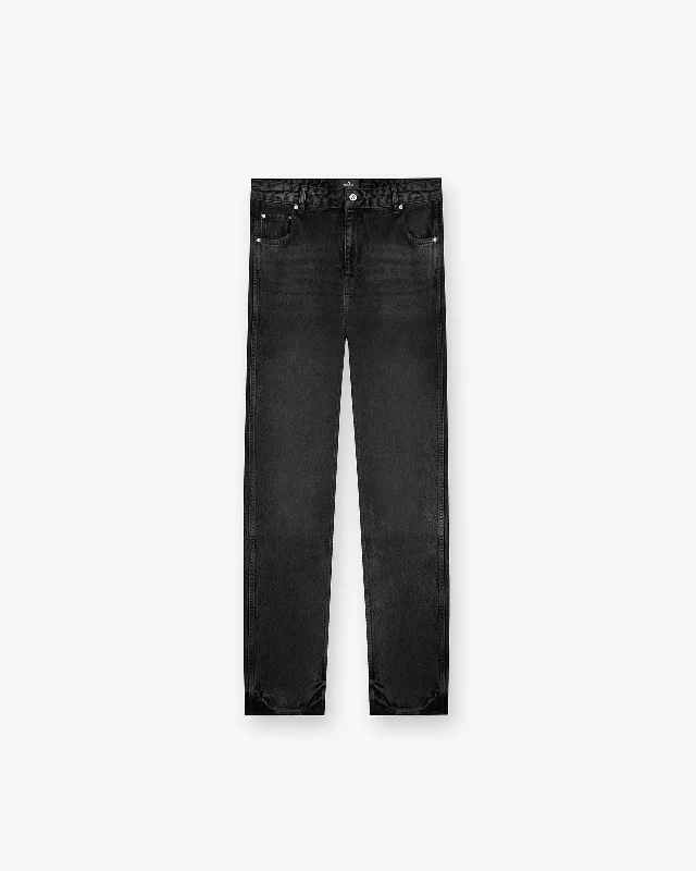 Wash and Wear Men's JeansR2 Straight Leg Denim - Black