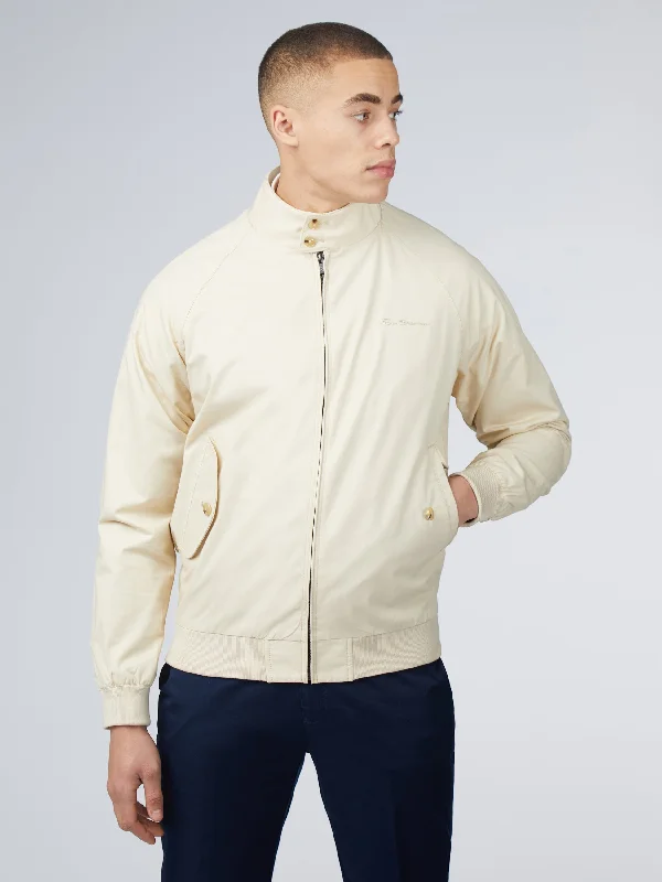 Men's Coats with Wind-Resistant FabricSignature Harrington Jacket - Cream