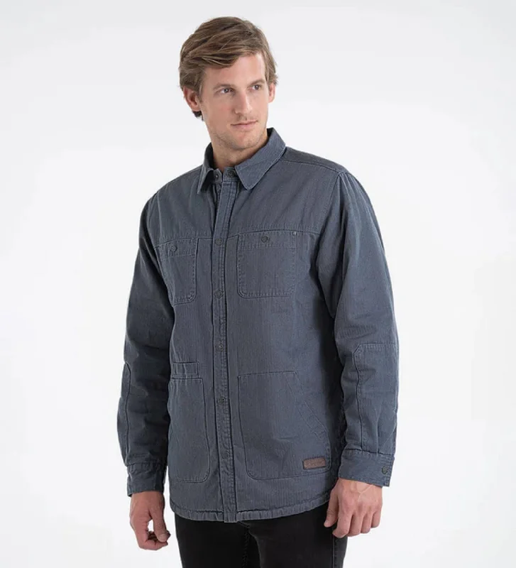 Men's Coats with Stretch FabricThorogood Men's Crafted Herringbone Utility Snap Shirt Jac