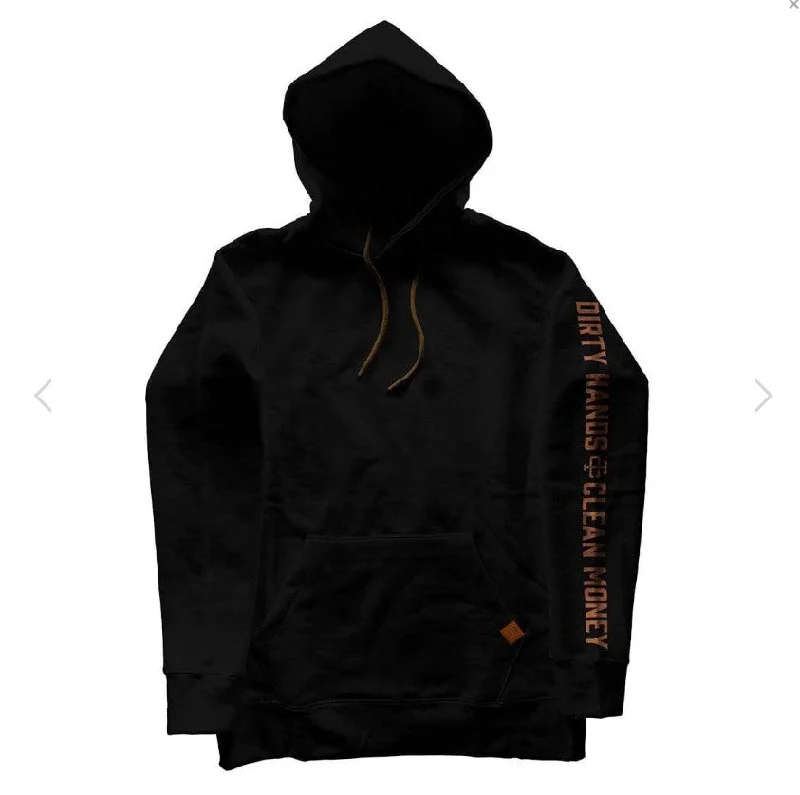 Men's Hoodies with Hidden ZippersTroll Co. Men's Drudge "Dirty Hands Clean Money" Hoodie