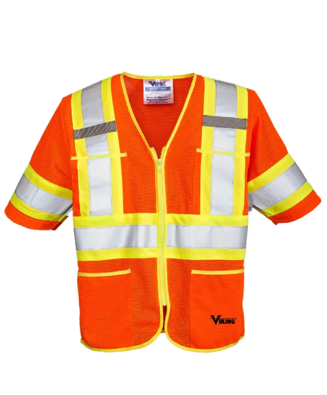 Men's Coats Made in ItalyViking Hi-Vis Sleeved Zipper Class 3 Safety  Vest